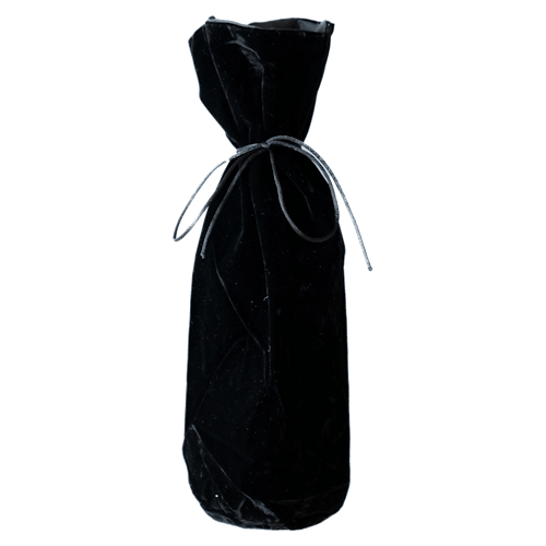 Velvet Wine Bag Black
