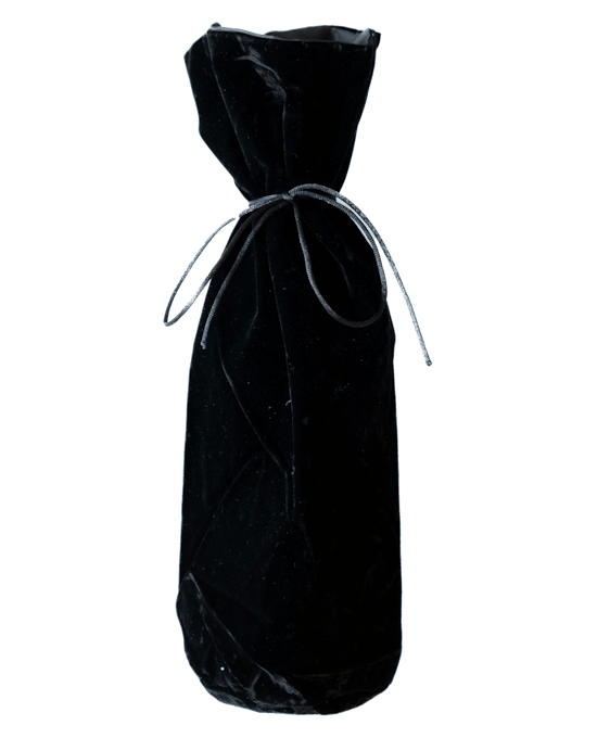 Velvet Wine Bag Black - Click for more information