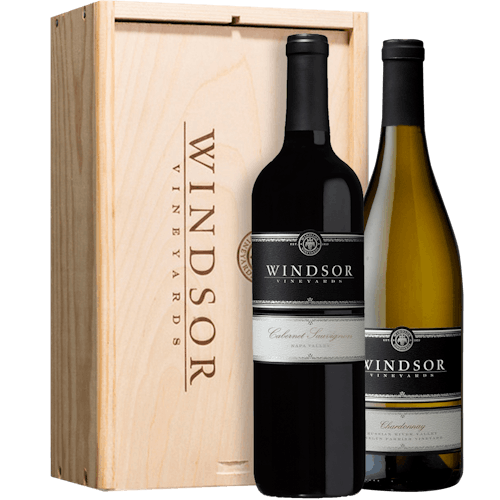 Windsor Platinum Executive 2-Bottle Gift Set - Wood Box