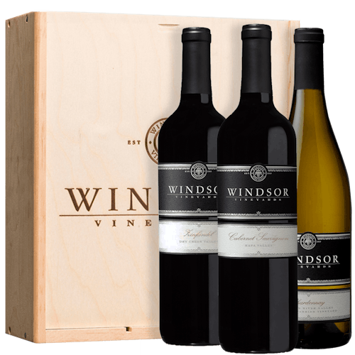 Windsor Platinum Trio 3-Bottle Gift Set - Wood Box