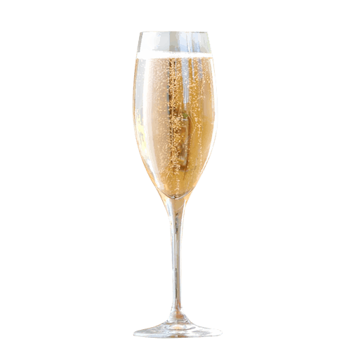 Sparkling Rose Gold Etched Initial Champagne Flute Set