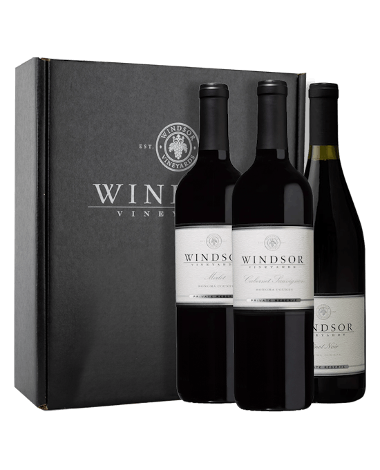 Windsor Sonoma Soiree 3-Bottle Set with Red Gift Box - Click for more information