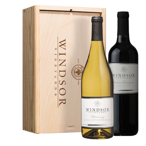 Windsor VIP Duet 2-Bottle Gift Set - Wood Box