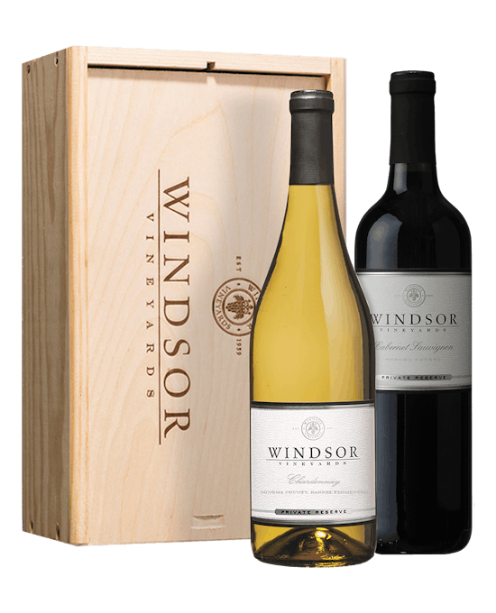 Windsor VIP Duet 2-Bottle Gift Set With Wood Box - Click for more information