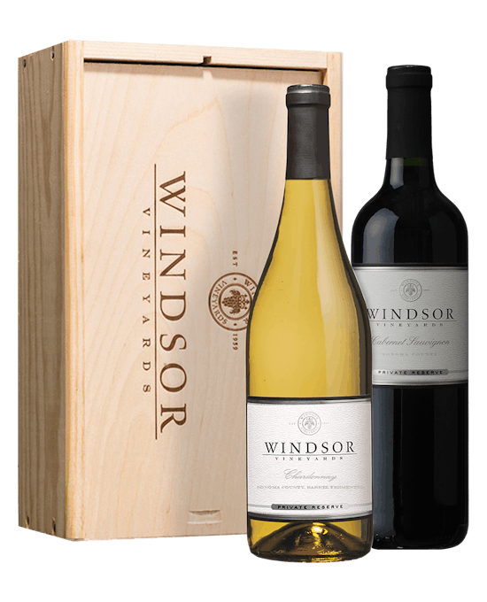 Windsor VIP Duet 2-Bottle Gift Set With Wood Box - Click for more information