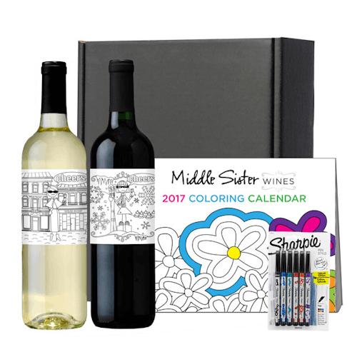 Middle Sister Holiday Coloring Kit Gift Set