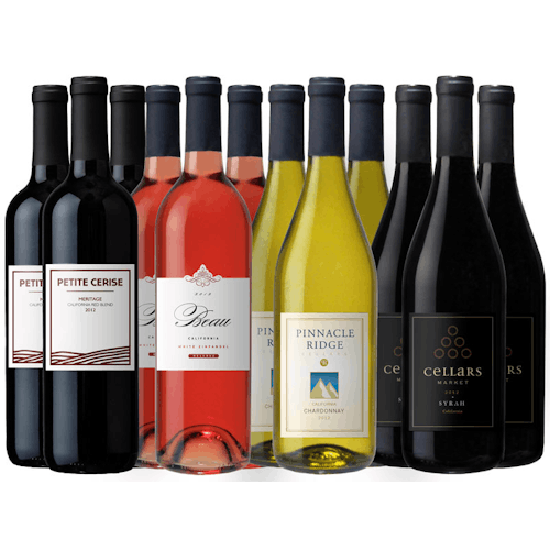 Vintage Wine Estates Sonoma Harvest - Variety 12-Bottle Wine Set