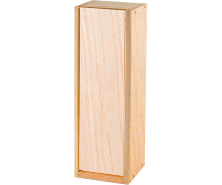 1 Bottle Plain XL Wood Box & Lid - Click for more information