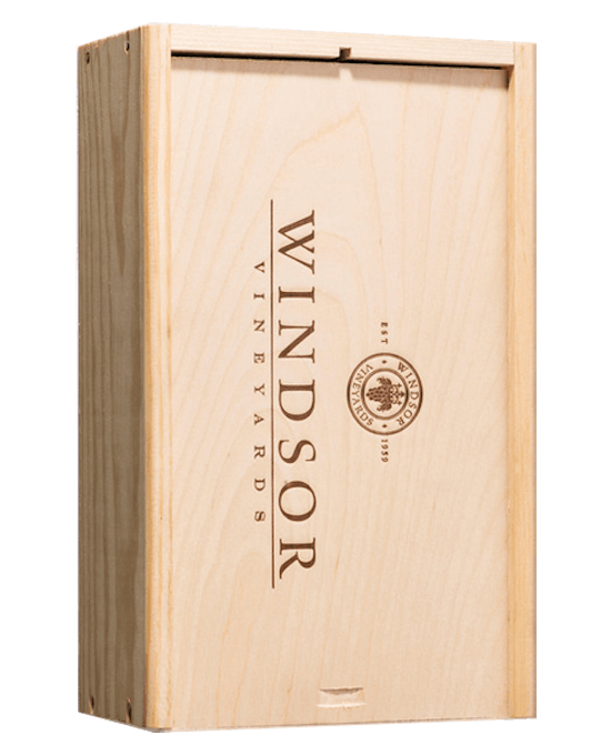 Windsor Vineyards 2 Bottle XL Wood Box - Click for more information