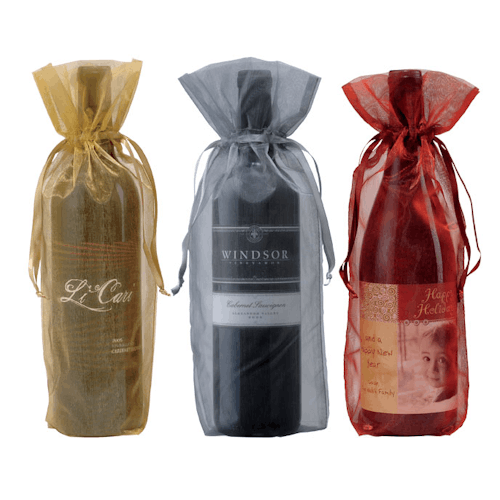 Sheer Wine Gift Bags