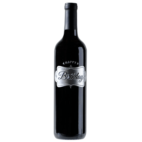 Windsor Specialty Etched Wine Gift - Birthday